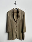 ISSEY MIYAKE - early 2000s DOUBLE LAYER MESH LONG BLAZER