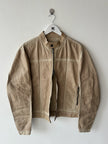 GIANFRANCO FERRÉ - early 2000s PANELED LEATHER BIKER JACKET