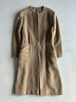 GIORGIO ARMANI - 1990s BELTED COLLARLESS COAT