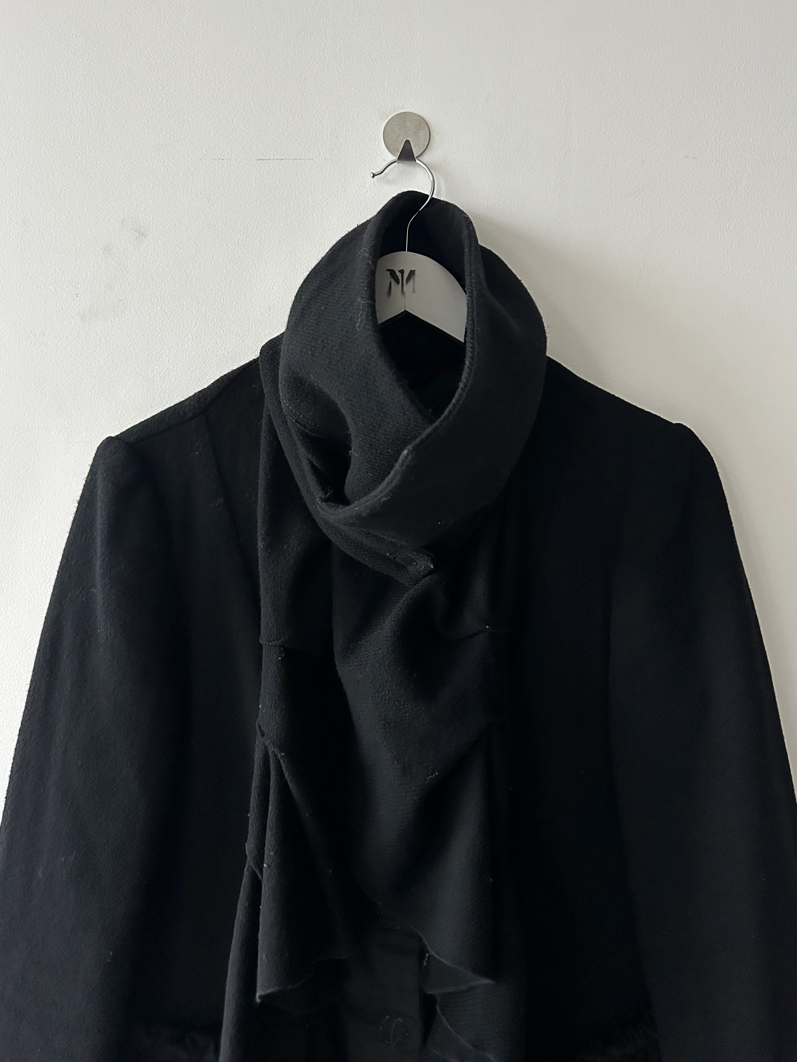 MARITHÉ + FRANÇOIS GIRBAUD - F/W 2009 RUCHED FRONT WOOL JACKET WITH CORSET INNER LAYER