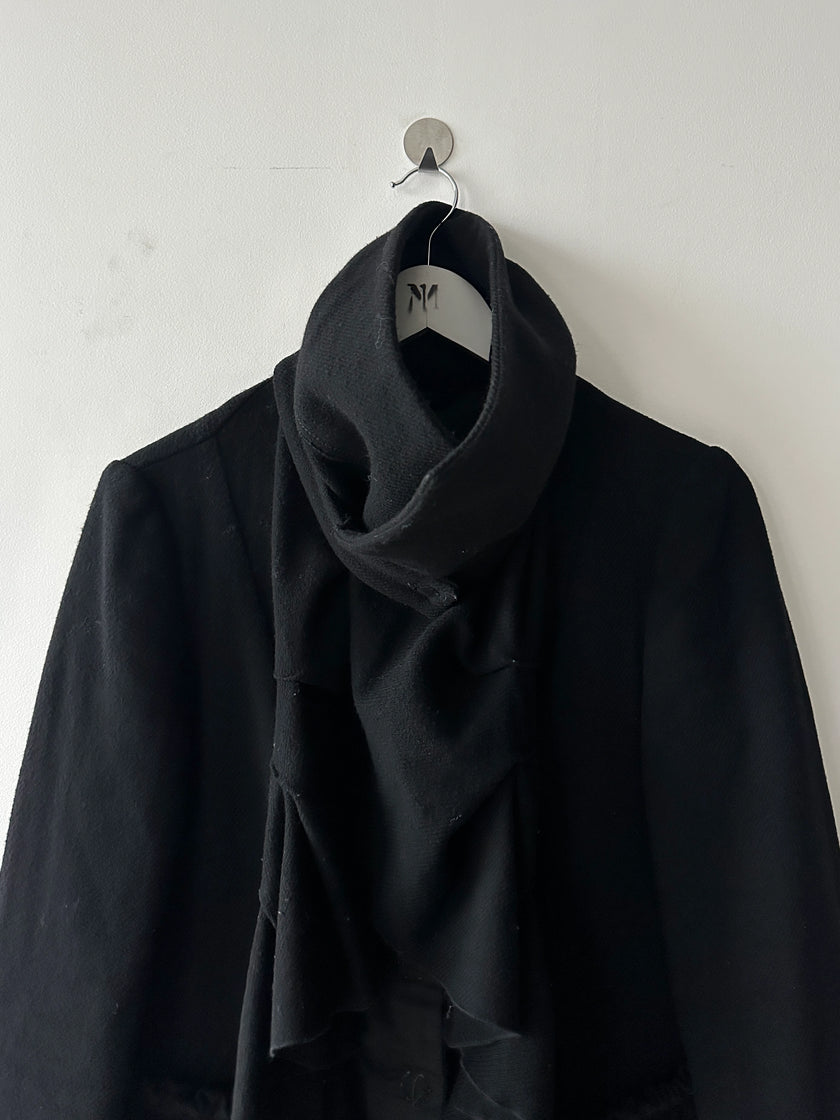 MARITHÉ + FRANÇOIS GIRBAUD - F/W 2009 RUCHED FRONT WOOL JACKET WITH CORSET INNER LAYER