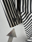 ISSEY MIYAKE - F/W 1995 TAILCOAT STRIPED BLAZER