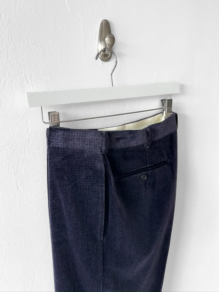 ROMEO GIGLI - 1990s VELVET TAILORED TROUSERS