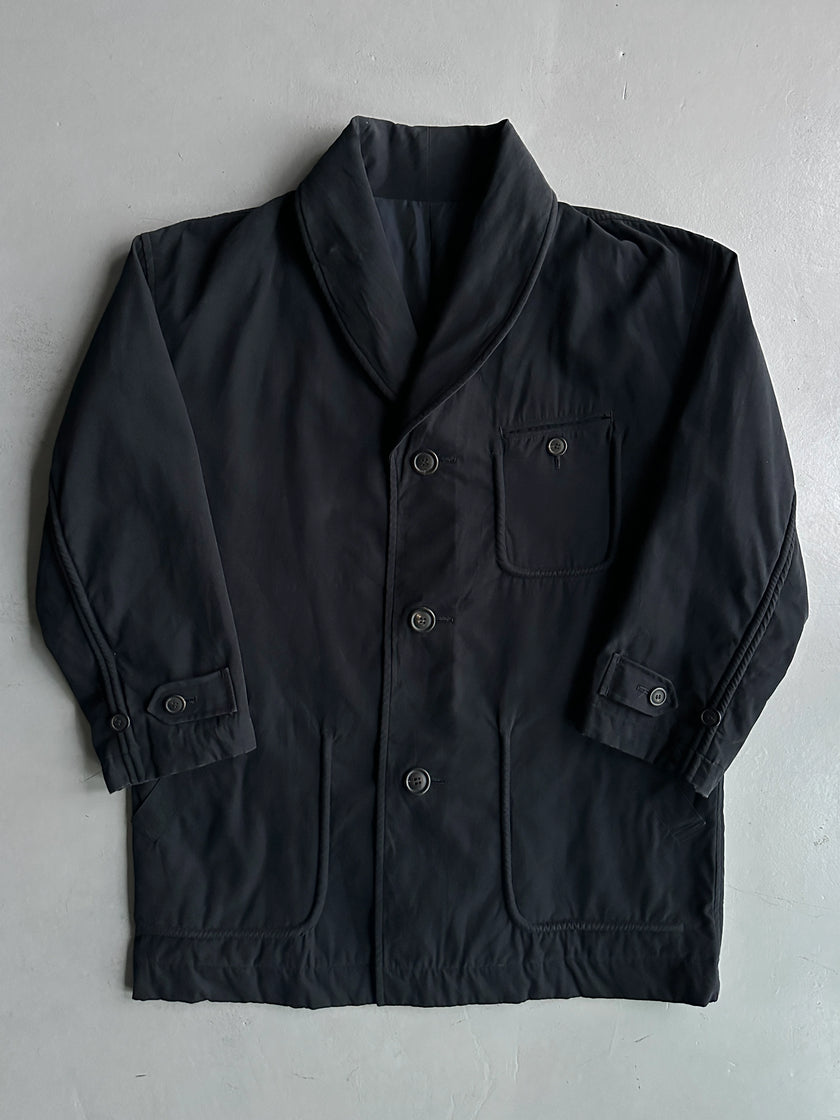 ISSEY MIYAKE - 1990s MIDI JACKET WITH CORDUROY COLLAR