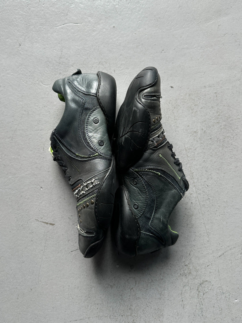 MARITHÉ + FRANÇOIS GIRBAUD - early 2000s ROUND TOE LEATHER SNEAKERS