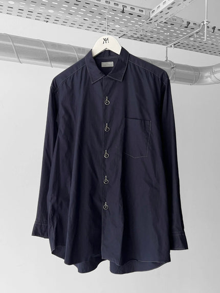 COMME DES GARÇONS- F/W 1990 LONG SLEEVE SHIRT WITH KEY RINGS CLOSURE