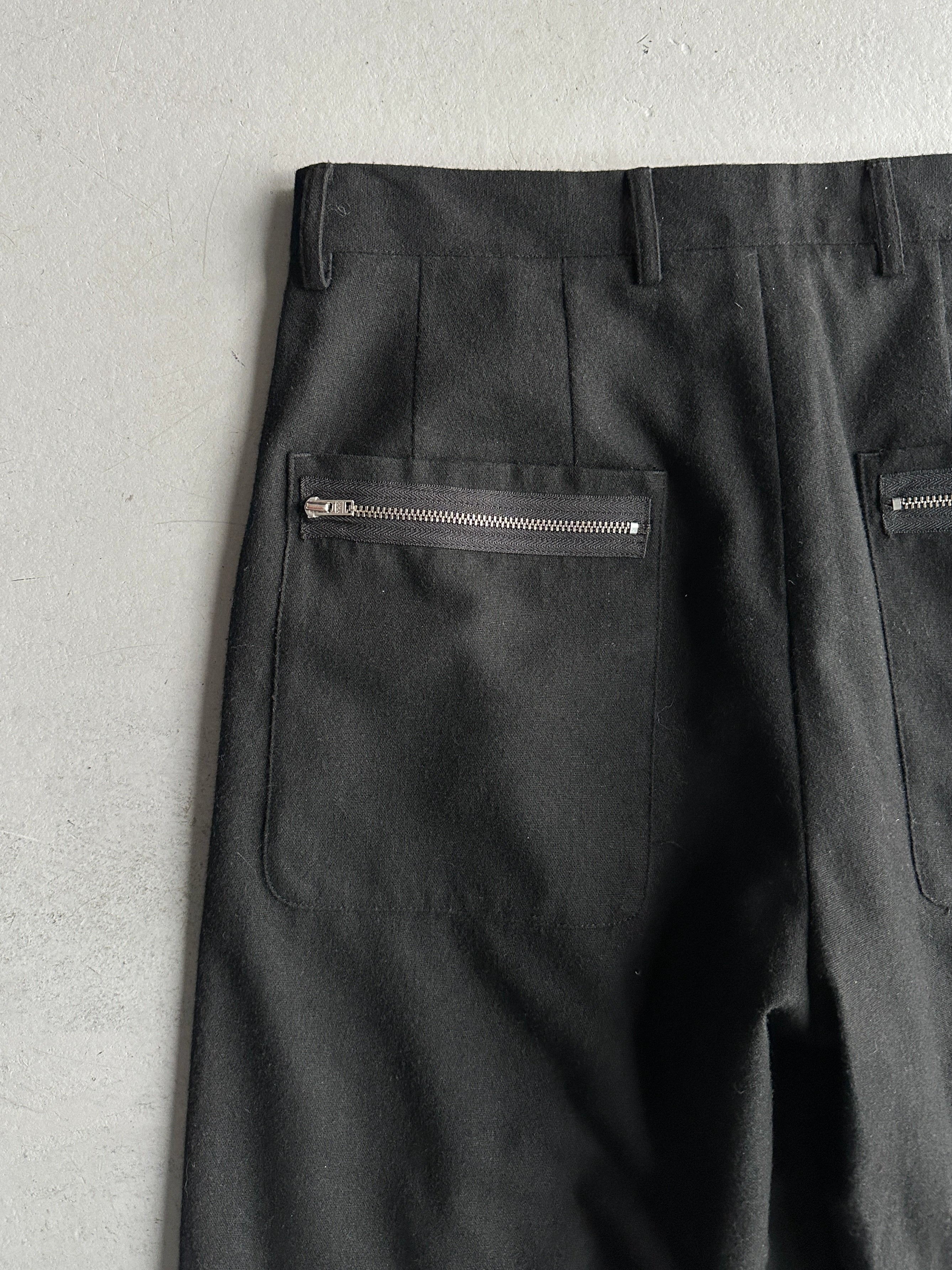 DANIELE ALESSANDRINI - early 2000s LAYERED BERMUDA CROPPED TROUSERS