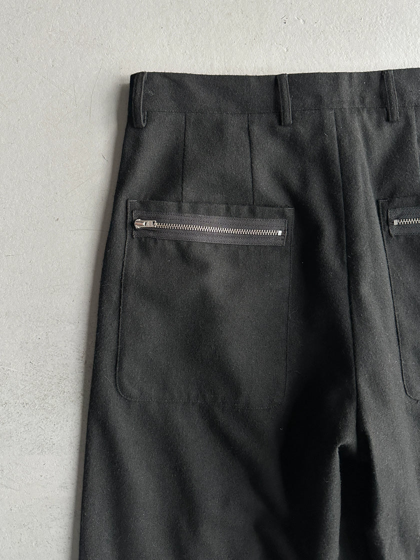 DANIELE ALESSANDRINI - early 2000s LAYERED BERMUDA CROPPED TROUSERS