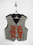 JEAN PAUL GAULTIER - 1990s STRIPED VEST ZIPPED GILET