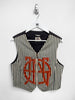JEAN PAUL GAULTIER - 1990s STRIPED VEST ZIPPED GILET
