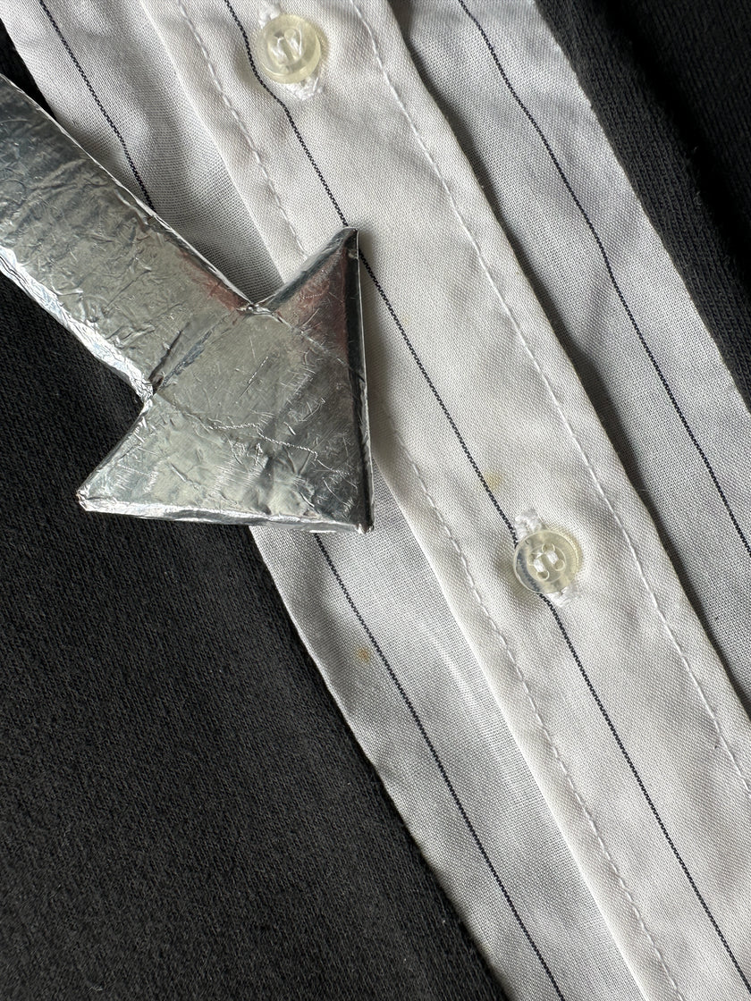 GEOFFREY B.SMALL - 1990s SHORT SLEEVE PANELED SHIRT