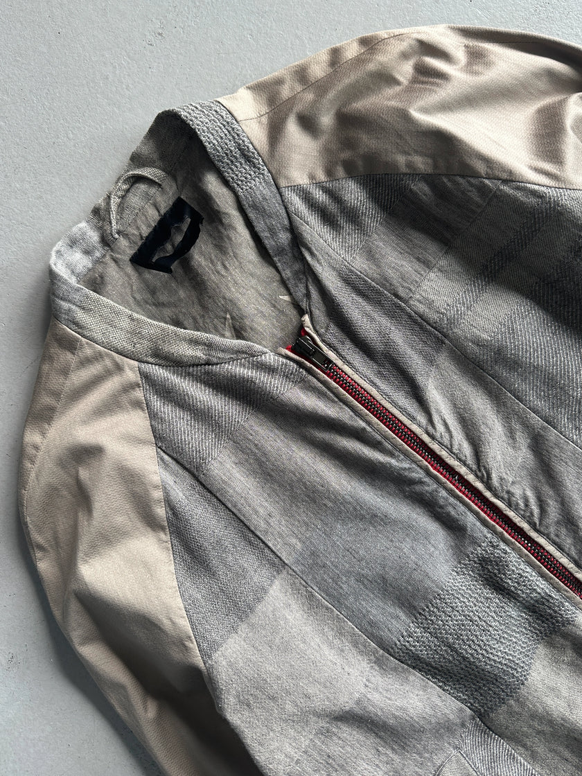 DIESEL - 2000s LINEN ZIPPED JACKET