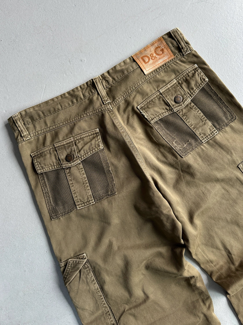 DOLCE & GABBANA - S/S 2003 MULTI POCKET CARGO TROUSERS