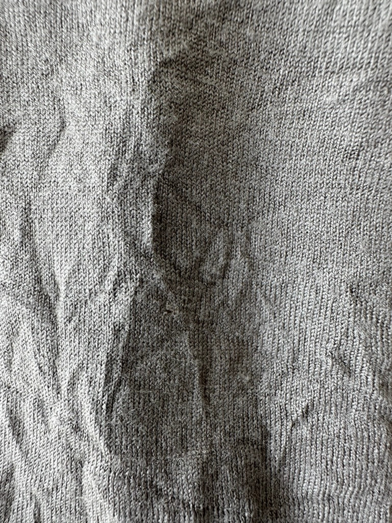 ISSEY MIYAKE - 1990s LOOSE FIT CREW NECK CRINKLED LONG SLEEVE TOP