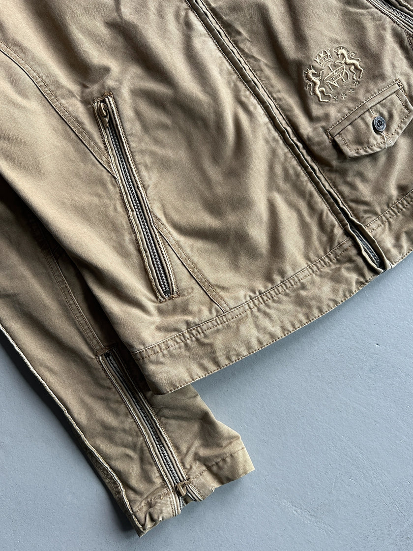 DIESEL - 2000s MULTI POCKET BIKER JACKET