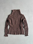 ISSEY MIYAKE ME CAULIFLOWER - 2000s LONG SLEEVE TOP WITH SIDE POCKET