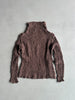 ISSEY MIYAKE ME CAULIFLOWER - 2000s LONG SLEEVE TOP WITH SIDE POCKET