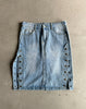 2000s DENIM MNI SKIRT WITH SIDE BUTTONING