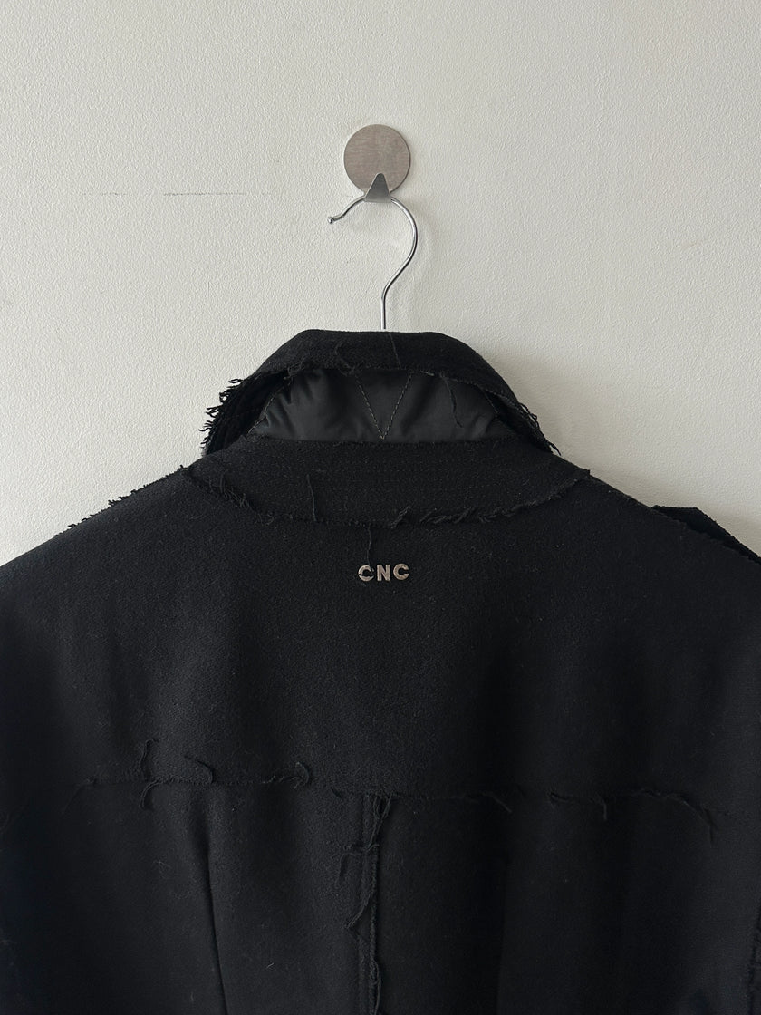 C'N'C COSTUME NATIONAL - F/W 2010 FRAYED EDGES WOOL JACKET