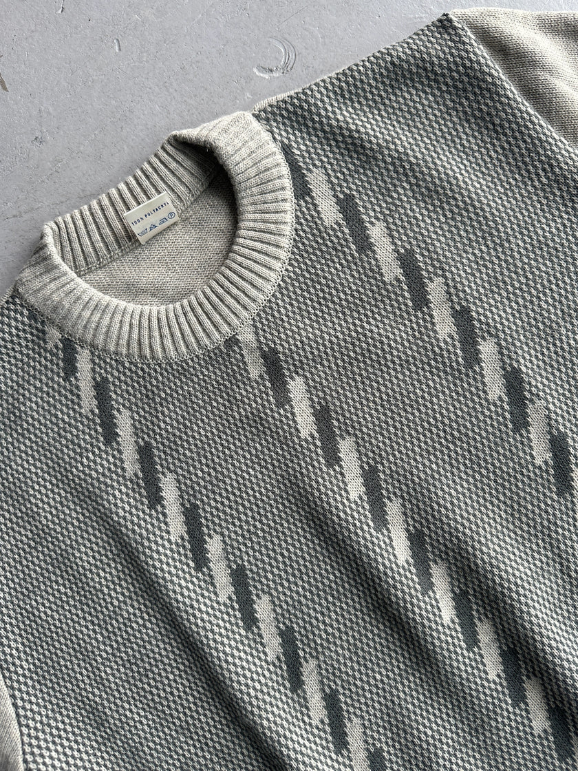 1980s TWO TONE KNIT JUMPER