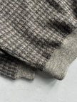 ISSEY MIYAKE - 1980s V NECK CHUNKY KNIT BOXY FIT JUMPER