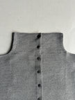 ISSEY MIYAKE - 2000s FUNNEL NECK PLEATED CARDIGAN