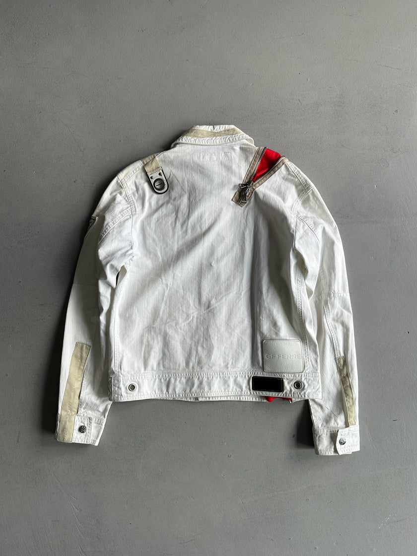 GIANFRANCO FERRÉ - 1990s ZIP DETAIL FRONT DENIM JACKET