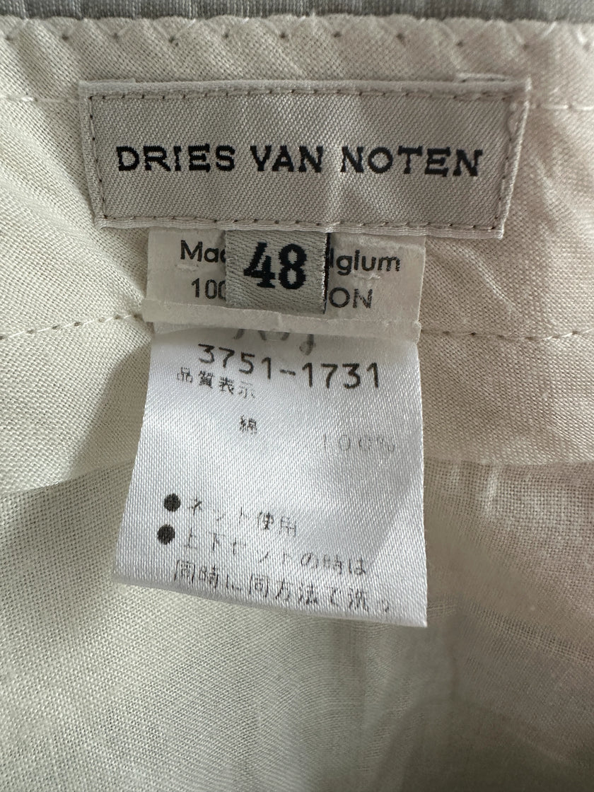 DRIES VAN NOTEN - 1990s STRAIGHT FIT TAILORED TROUSERS