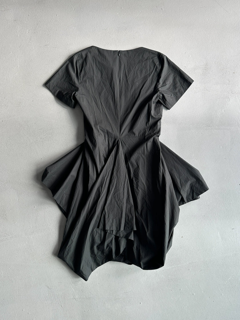 VIVIENNE WESTWOOD RED LABEL - 2000s ASYMMETRICAL ARCHITECTURAL DRESS