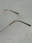 GIORGIO ARMANI -  1990s RIMLESS OVAL SUNGLASSES