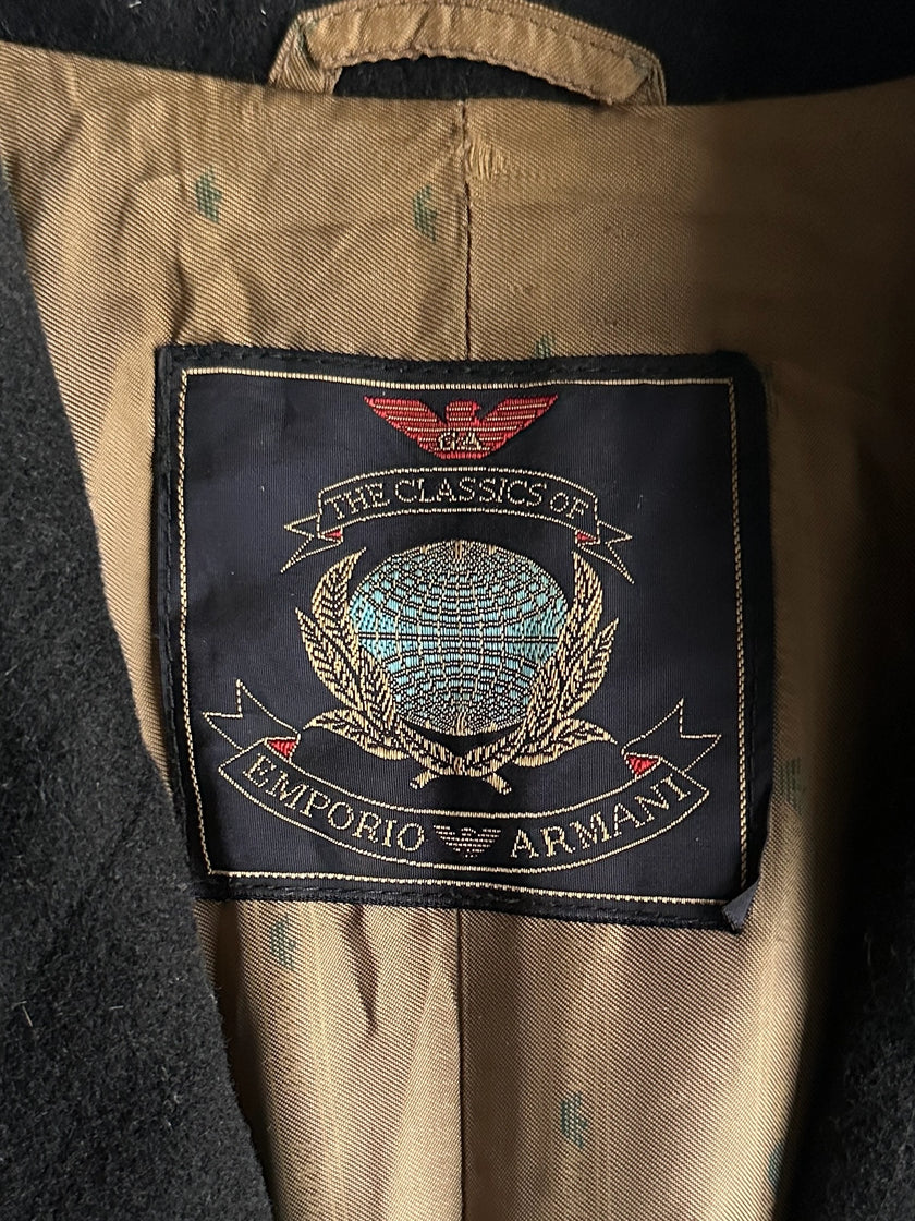 EMPORIO ARMANI - early 1990s WOOL AND CASHMERE LONG COAT