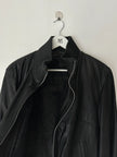 JEAN PAUL GAULTIER OBJET - 1990s PERFORATED LEATHER JACKET WITH ZIP OFF FUR LINING