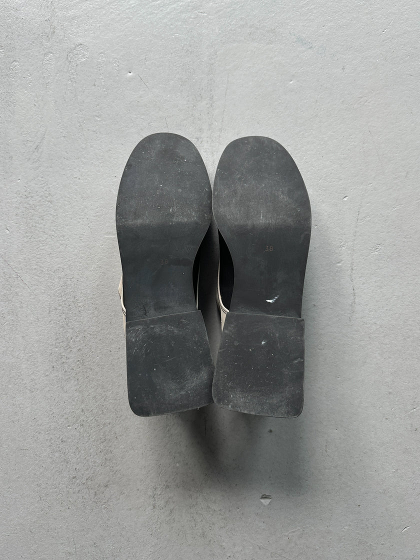 MARITHÉ + FRANÇOIS GIRBAUD - S/S 1998 SQUARE HEEL SLIP ON SHOES