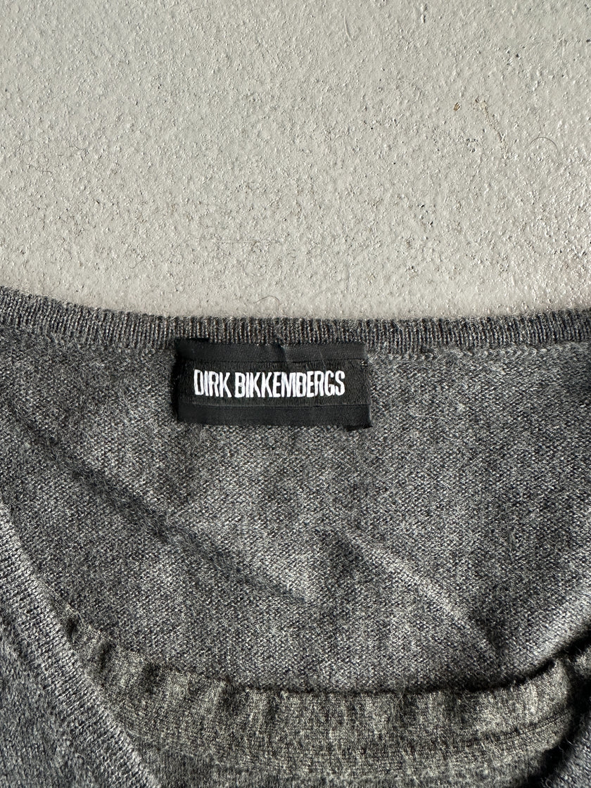 DIRK BIKKEMBERGS - 1990s LAYERED V NECK KNIT JUMPER