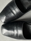 ISSEY MIYAKE - 1980s SCULPTURAL SQUARE TOE LOAFERS