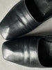 ISSEY MIYAKE - 1980s SCULPTURAL SQUARE TOE LOAFERS