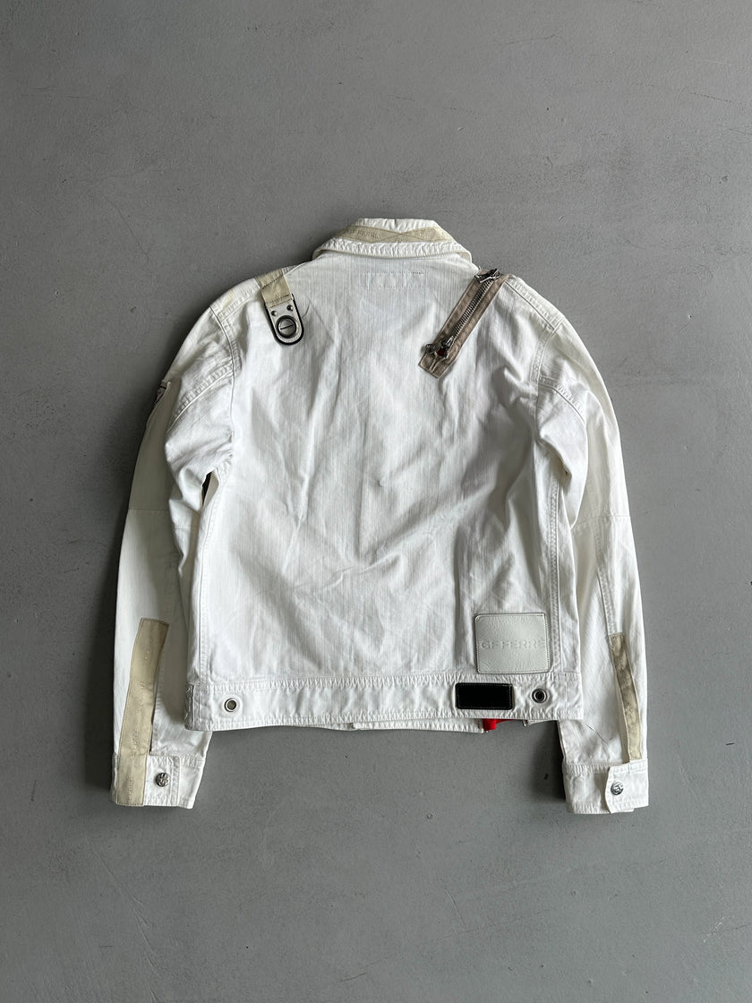 GIANFRANCO FERRÉ - 1990s ZIP DETAIL FRONT DENIM JACKET