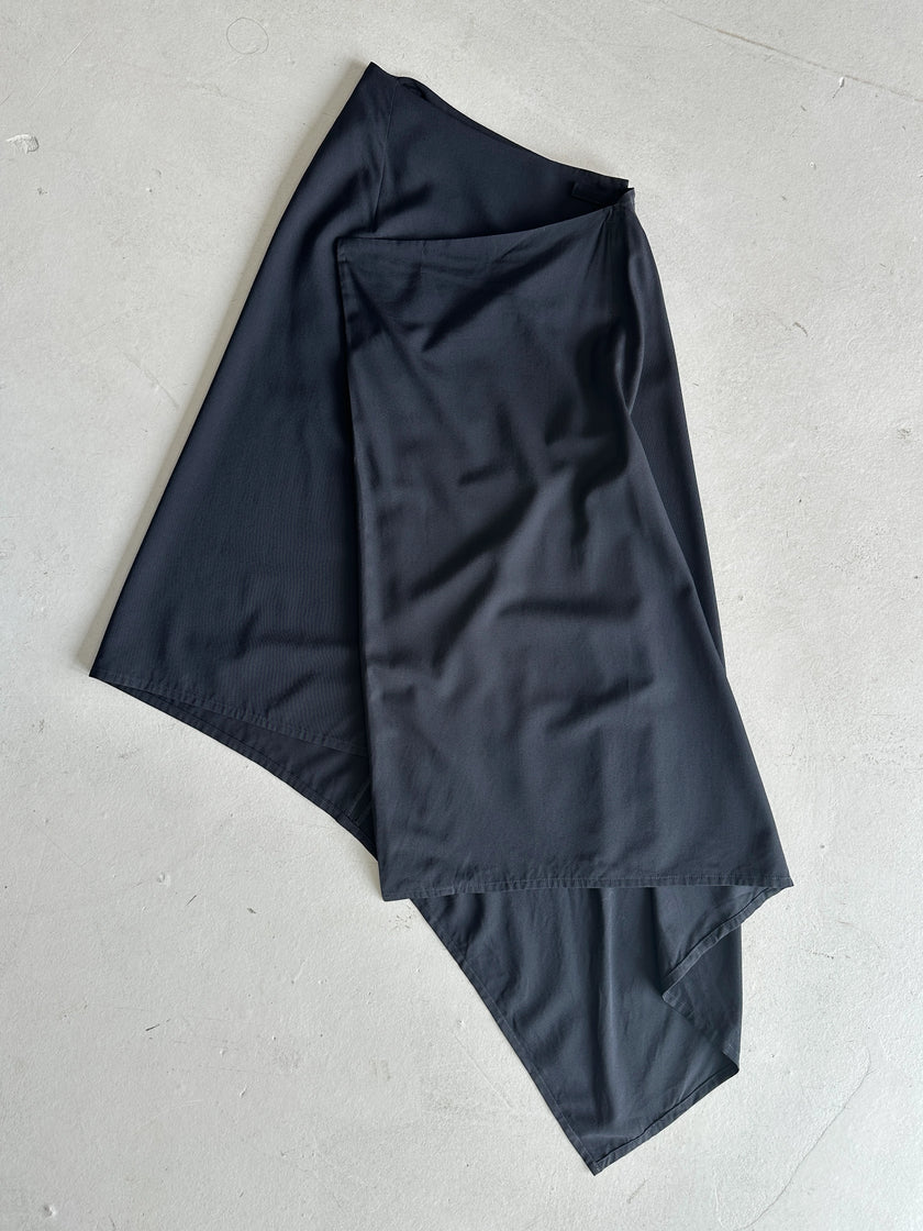 YOHJI YAMAMOTO Y's - A/W 2007 ASYMMETRICAL WRAP SKIRT PANEL