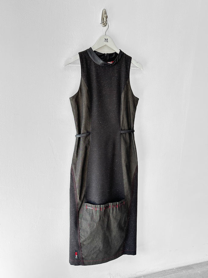 BELGIAN LABEL - early 2000s TWO PIECE SET WITH DRESS AND JACKET