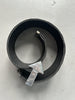 DIRK BIKKEMBERGS - S/S 1998 WIDE LEATHER BELT WITH METAL CHARM DETAIL