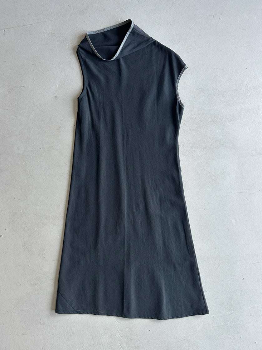 YOHJI YAMAMOTO WXYZ WORKSHOP - 1990s ASYMMETRICAL DRESS
