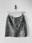 VERSUS BY GIANNI VERSACE - F/W 1994 LEOPARD PRINT FAUX FUR MINI SKIRT