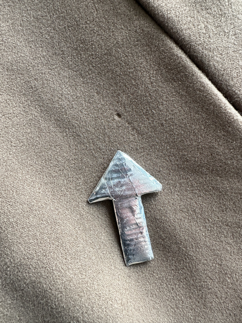 GIORGIO ARMANI - 1990s BELTED COLLARLESS COAT