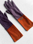 GALLIANO by JOHN GALLIANO - circa 2008 TWO TONE LEATHER AND SUEDE GLOVES