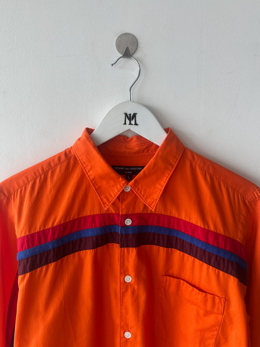 COMME DES GARÇONS - F/W 2005 LONG SLEEVE SHIRT WITH STRIPED PANEL