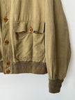 VALENTINO - 1990s LINEN BOMBER JACKET