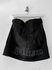 GALLIANO BY JOHN GALLIANO - F/W 2008 MINI LEATHER SKIRT WITH LOGO STUDS