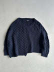 NEIL BARRETT - 2000s BOXY FIT DECONSTRUCTED CHUNKY KNIT JUMPER