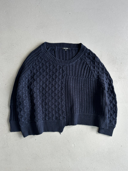 NEIL BARRETT - 2000s BOXY FIT DECONSTRUCTED CHUNKY KNIT JUMPER