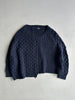 NEIL BARRETT - 2000s BOXY FIT DECONSTRUCTED CHUNKY KNIT JUMPER